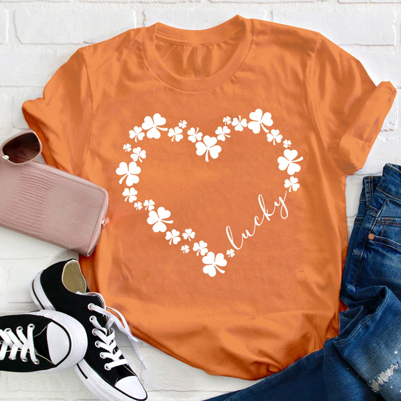 Love Clover Teacher T-Shirt