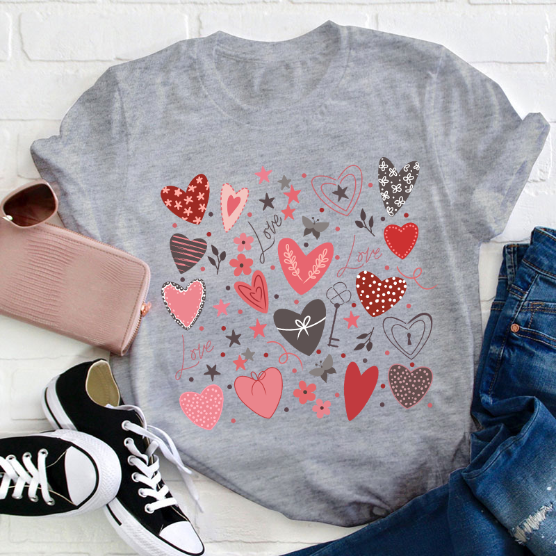 Love Valentine Teacher T-Shirt