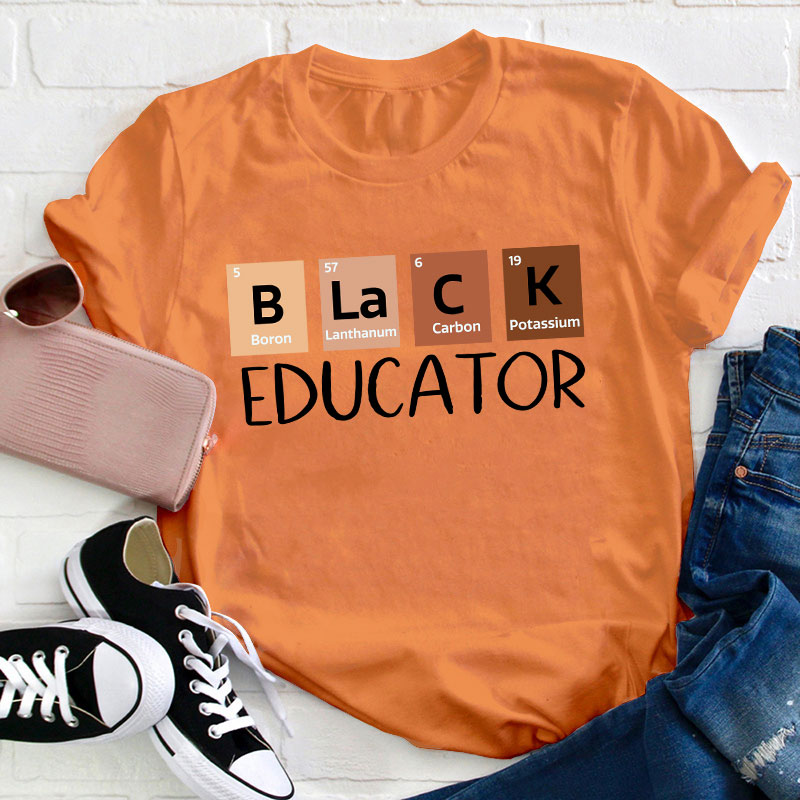 Black Educator Teacher T-Shirt