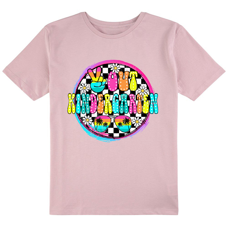 Personalized Grade Out Last Day Summer Break Class T-Shirt