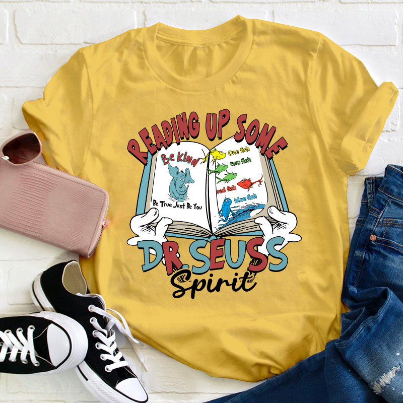 Reading Up Some Spirit Teacher T-Shirt