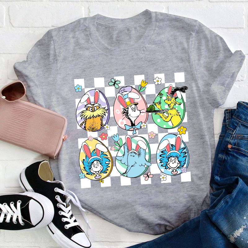 Hanging With My Easter Friends Teacher T-Shirt