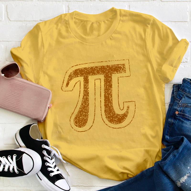 Pi Symbol Teacher T-Shirt