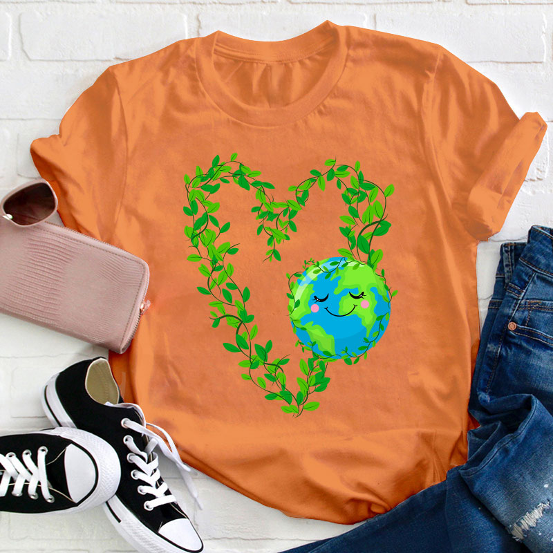 Earth Heart Teacher T-Shirt