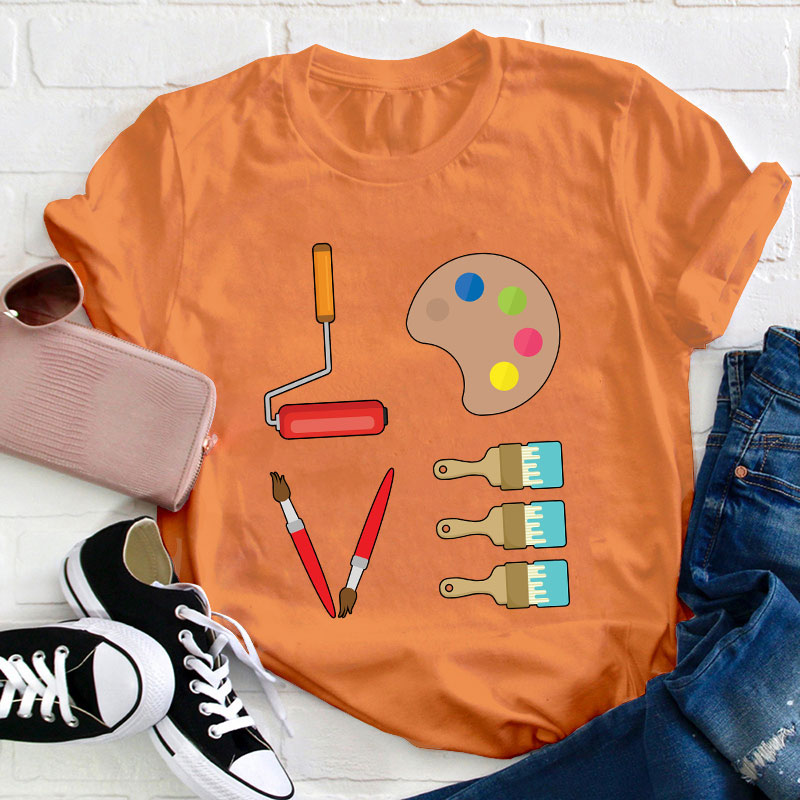 Love Art Teacher T-Shirt