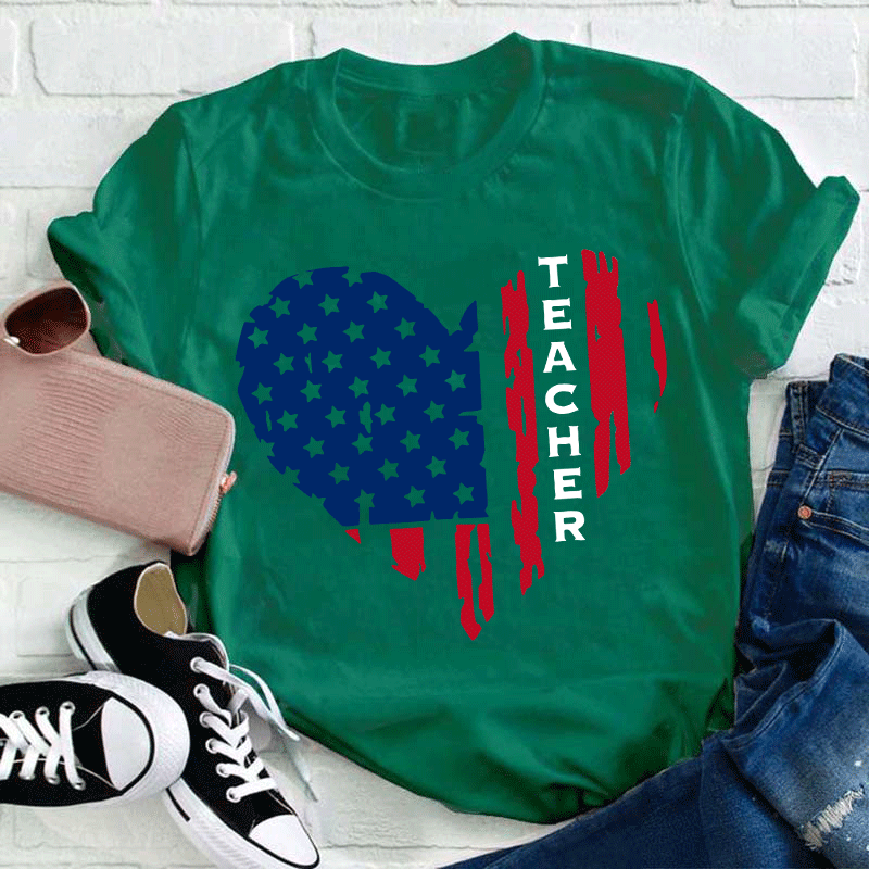 Independence Day Teacher T-Shirt