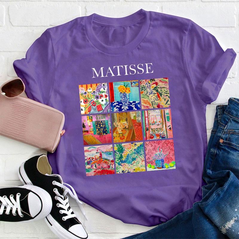 Minimalist Art Design Teacher T-Shirt