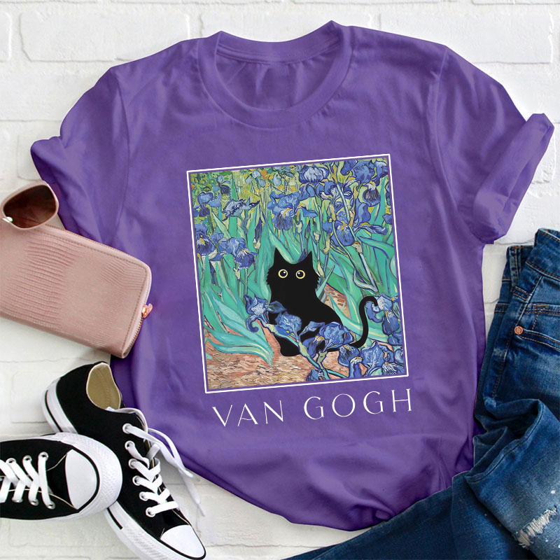 Vincent Cat Art Teacher T-Shirt