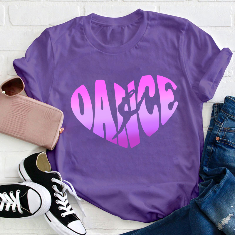 Purple Laser Dance Teacher T-Shirt
