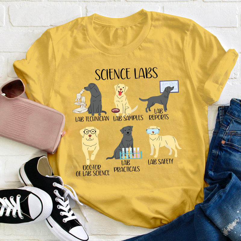 Labrador Retriever Funny Science Teacher T-Shirt