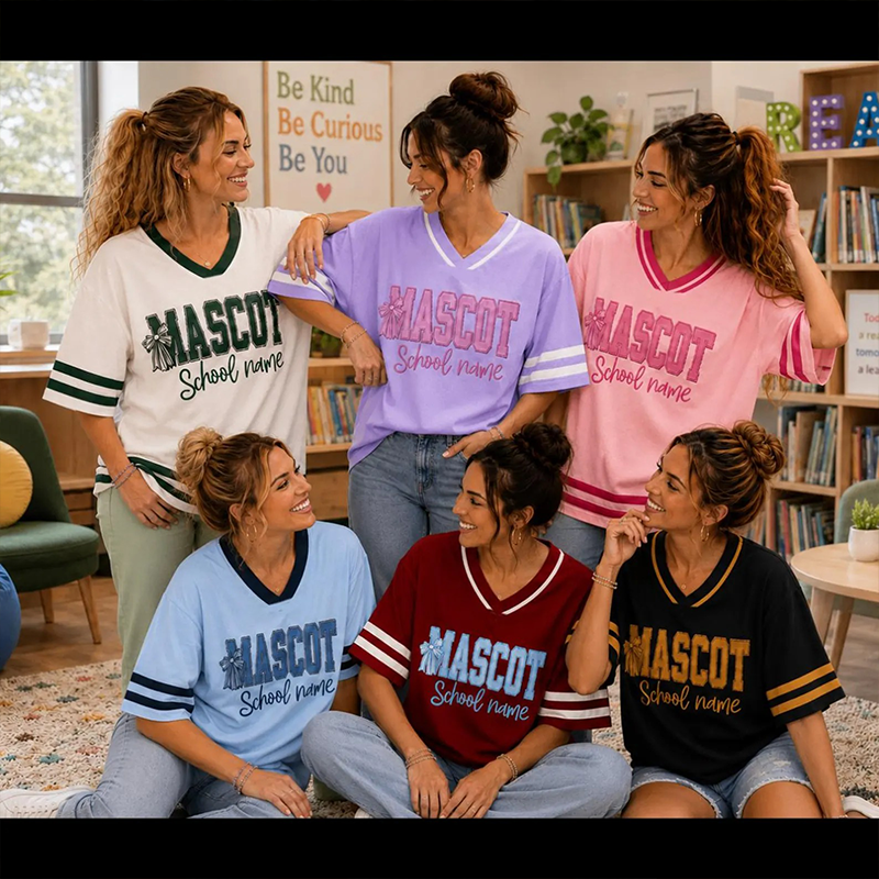 Personalized Mascot Name And Number Plaid Number Print Teacher Mesh Jersey