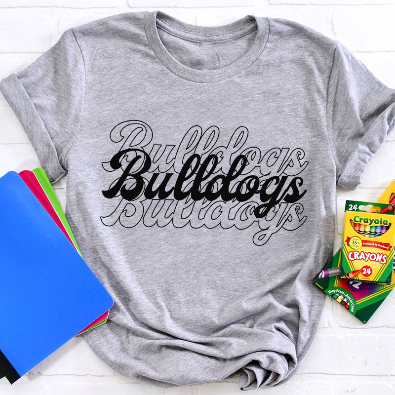 Personalized School Mascot Name Teacher T-Shirt