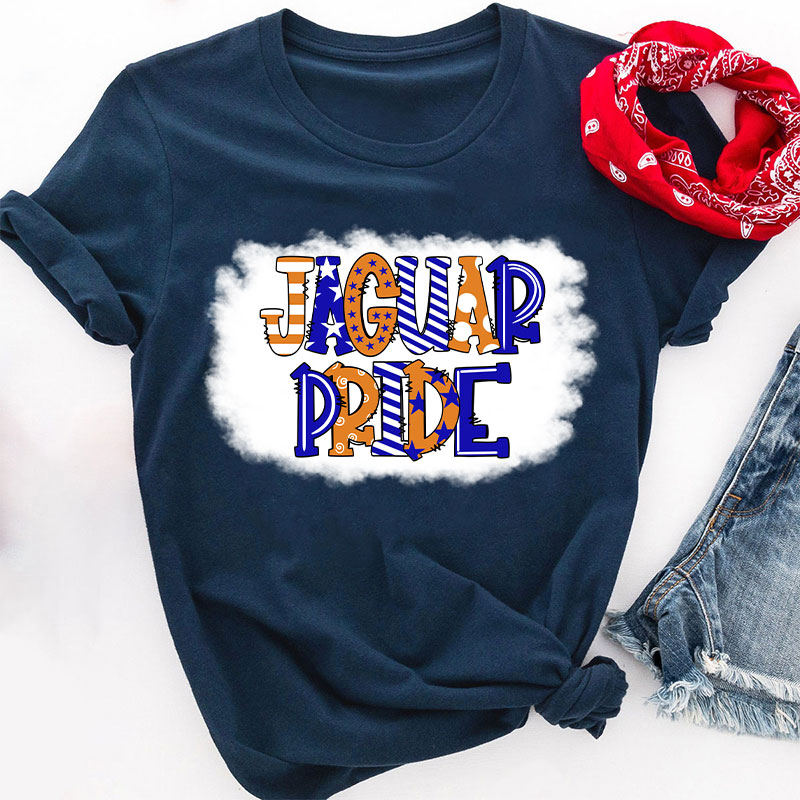 Personalized Colorful Leopard Team Teacher T-Shirt