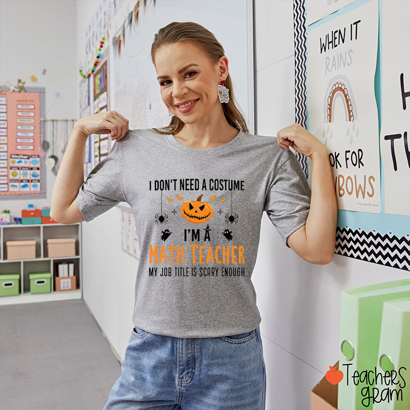Personalized My Job Title Is Scary Enough T-Shirt