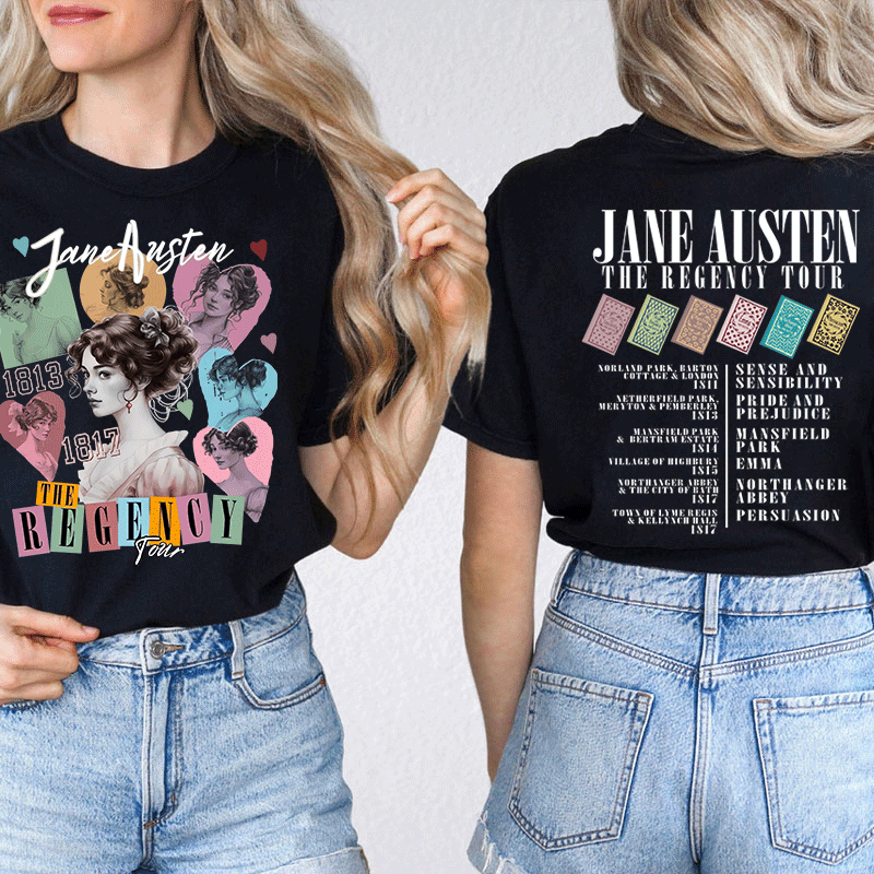 Jane The Regency Tour Teacher Two Sided T-Shirt
