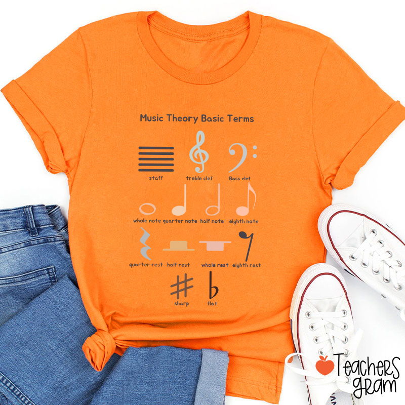 Music Theory Basic Terms Teacher T-Shirt