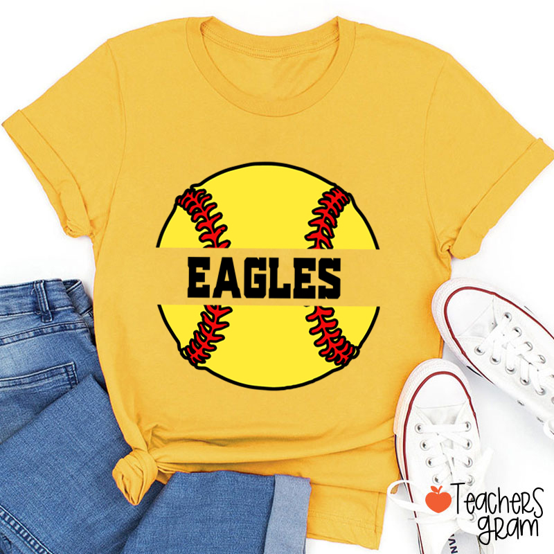 Personalized Sport And Text Game Day Teacher T-Shirt