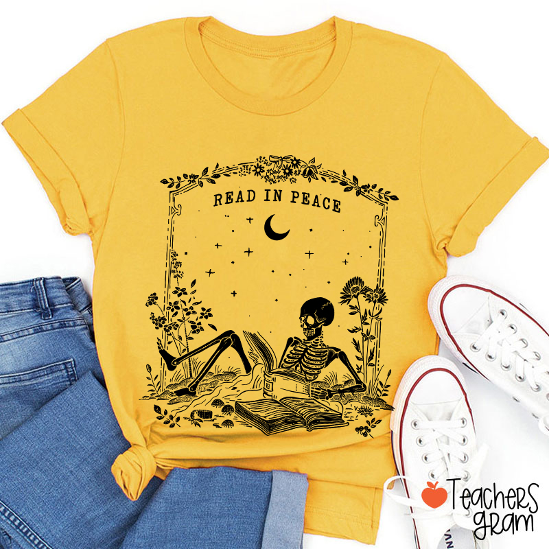 Read In Peace Ghost Teacher T-Shirt
