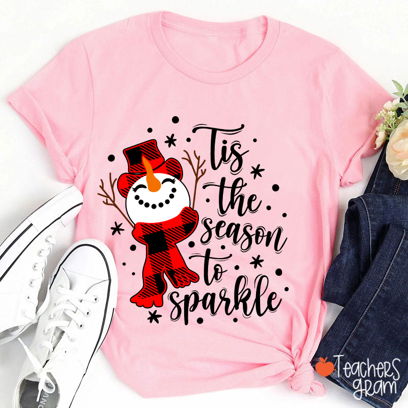Tis The Season To Sparkle Teacher T-Shirt