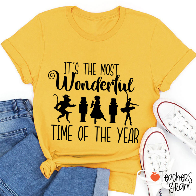 It's The Most Wonderful Time Of The Year Christmas Teacher T-Shirt