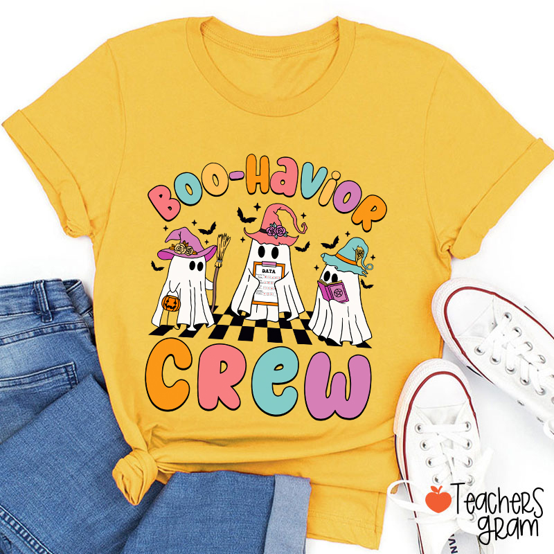 Boo Havior Crew Halloween Teacher T-Shirt