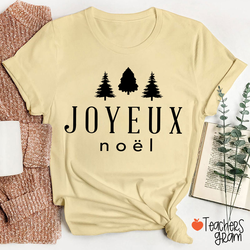 Joyeux Noël Christmas French Teacher T-Shirt