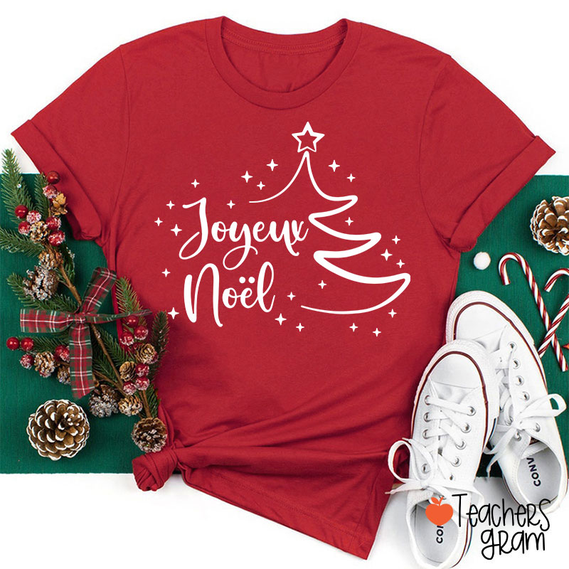 Joyeux Noël French Teacher T-Shirt Sale-Teachersgram