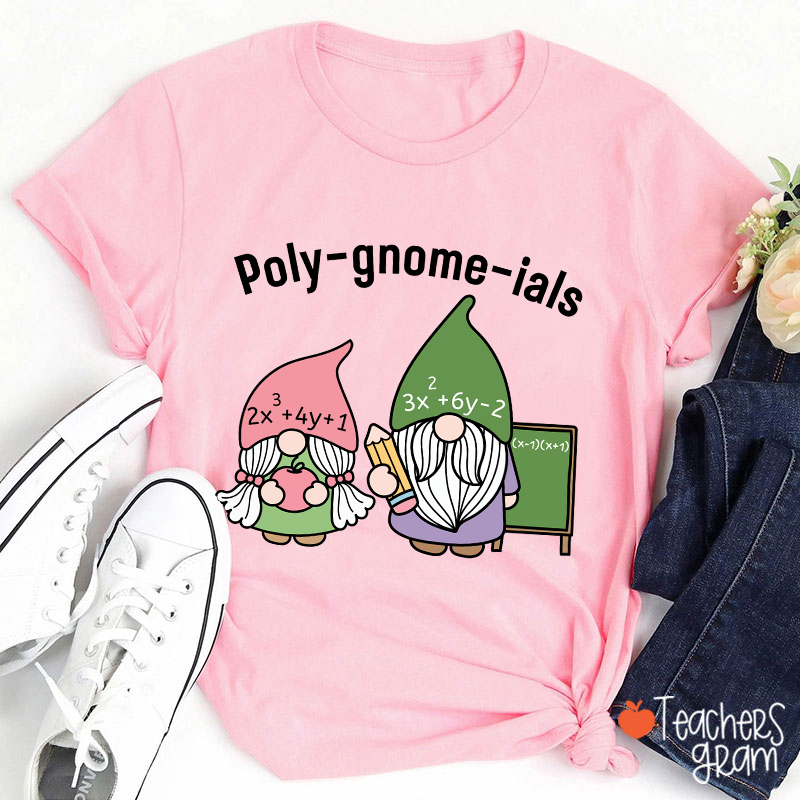Polygnomeials Math Teacher T-Shirt