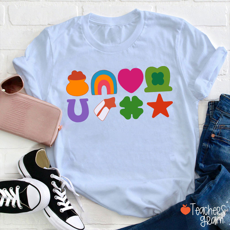 Lucky St Patricks Day Teacher T-Shirt