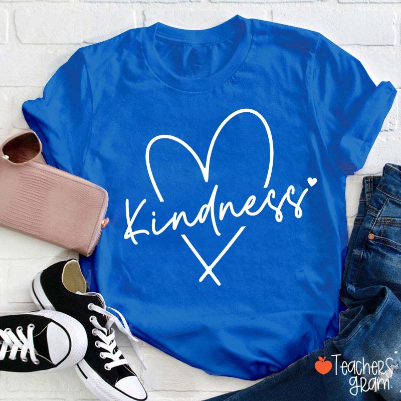 Kindness Valentine's Day Teacher T-Shirt