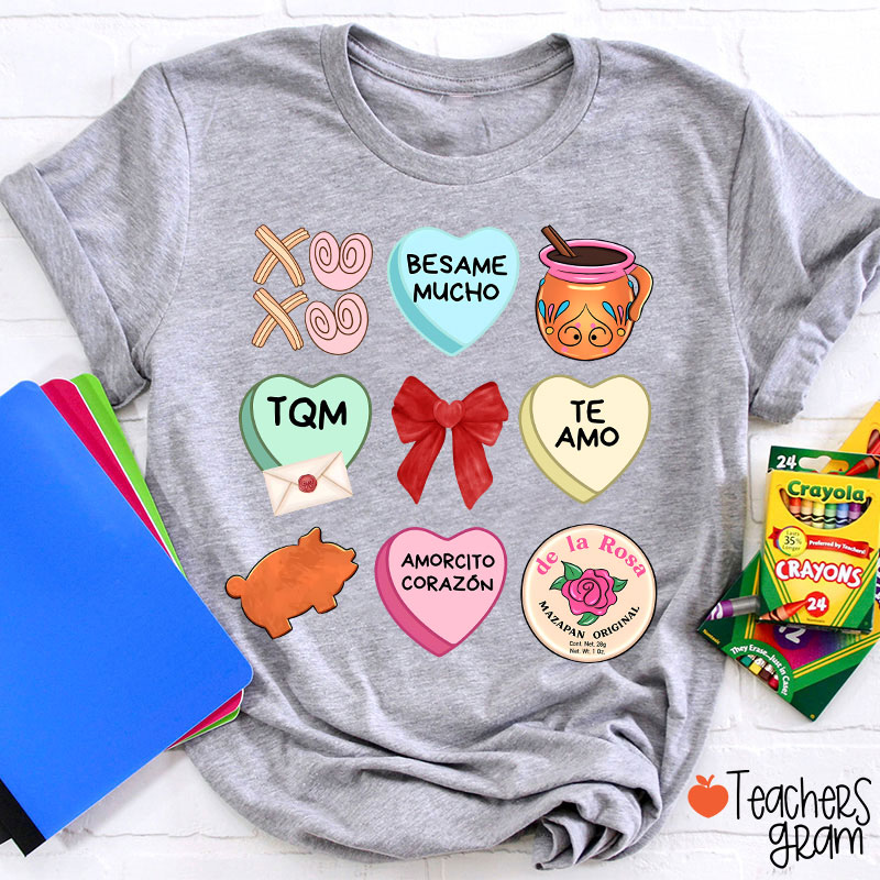 Love Stuff Spanish Teacher T-Shirt