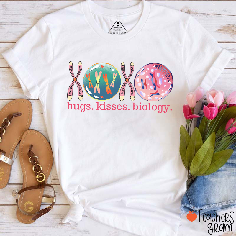 XOXO Hugs Kisses Biology Science Teacher T-Shirt