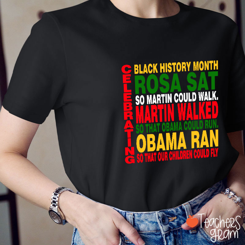 Celebrating Black History Month Teacher T-Shirt