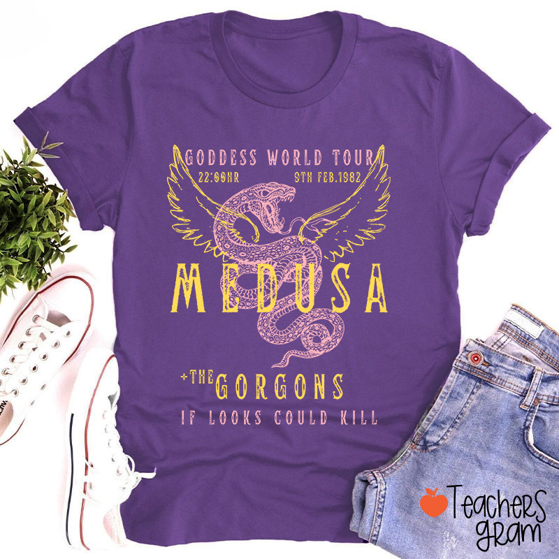 Medusa The Gorgons Teacher T-Shirt