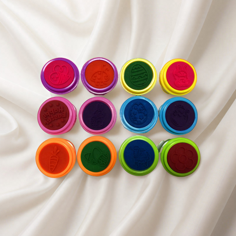 12Pcs Easter Egg Stampers