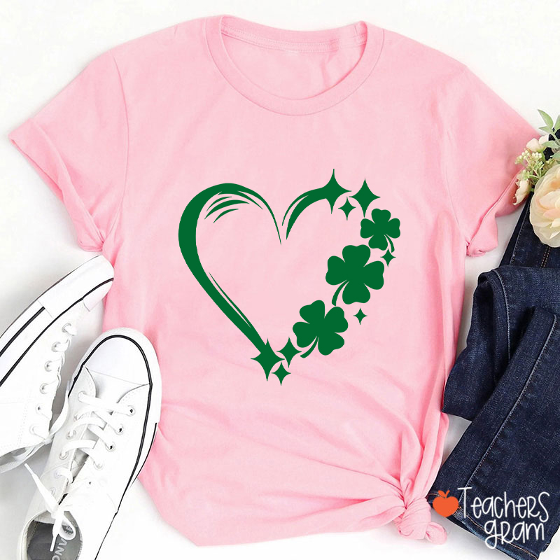 Heart Clove Teacher T-Shirt