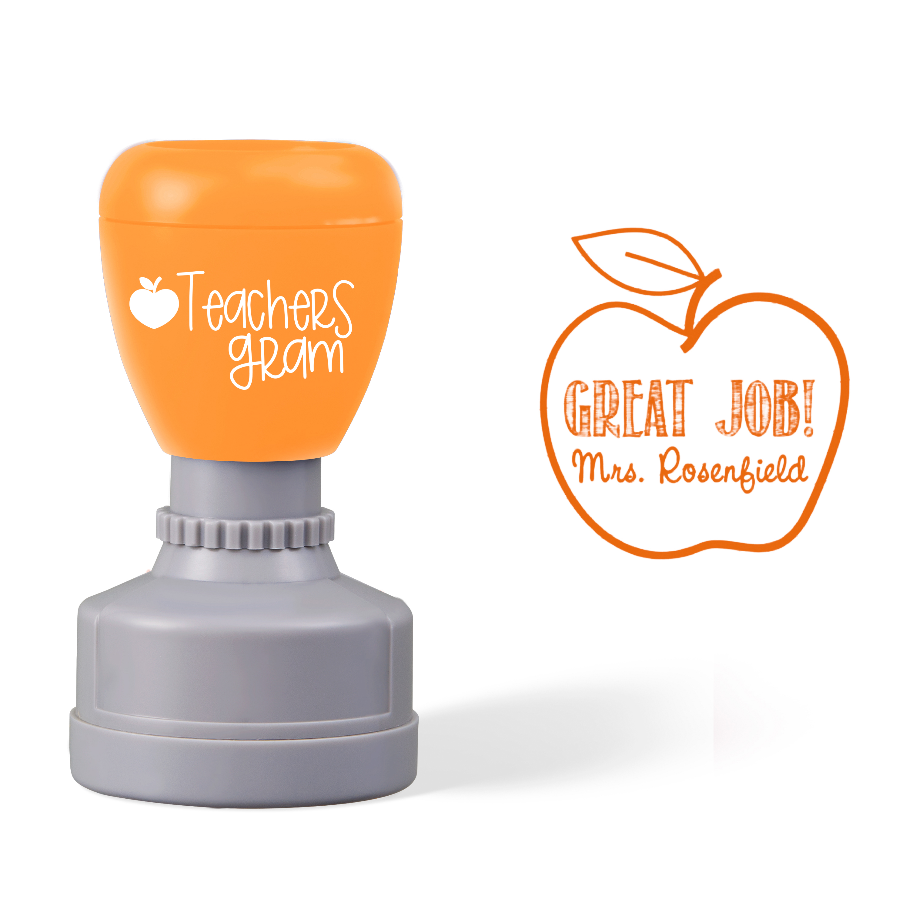 Personalized Name Great Job Teacher Stamp