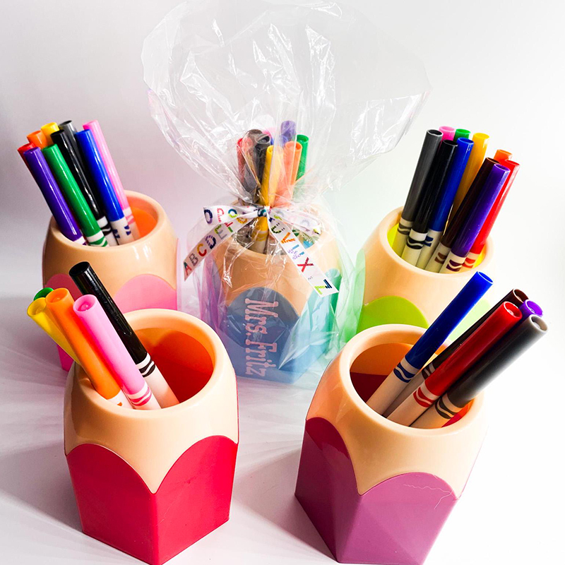 Personalized Name Creative Cute Pencil Shaped Pencil Holder