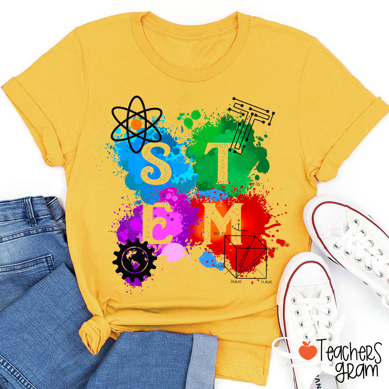 STEM Science Technology Engineering And Mathematics Teacher T-Shirt