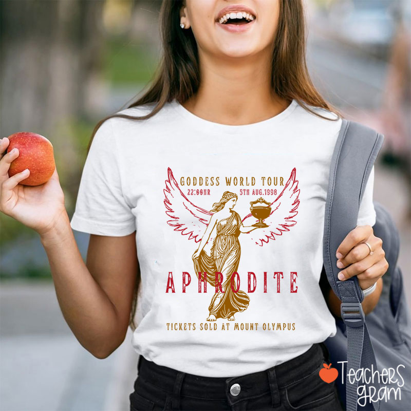 Aphrodite Goddess World Tour Teacher T-Shirt
