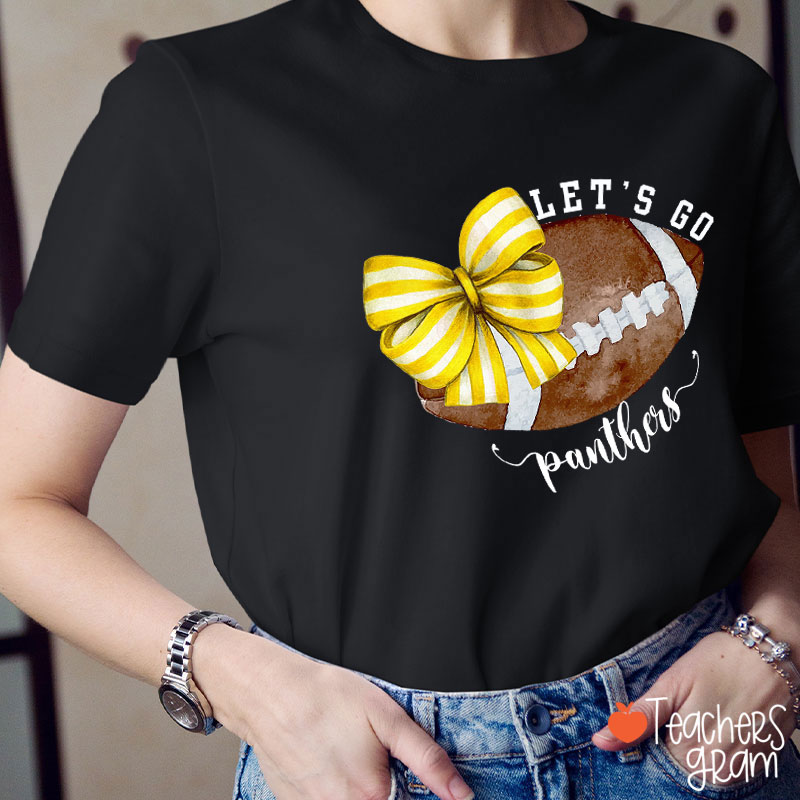 Personalized Sports And Mascot Let's Go Teacher T-Shirt