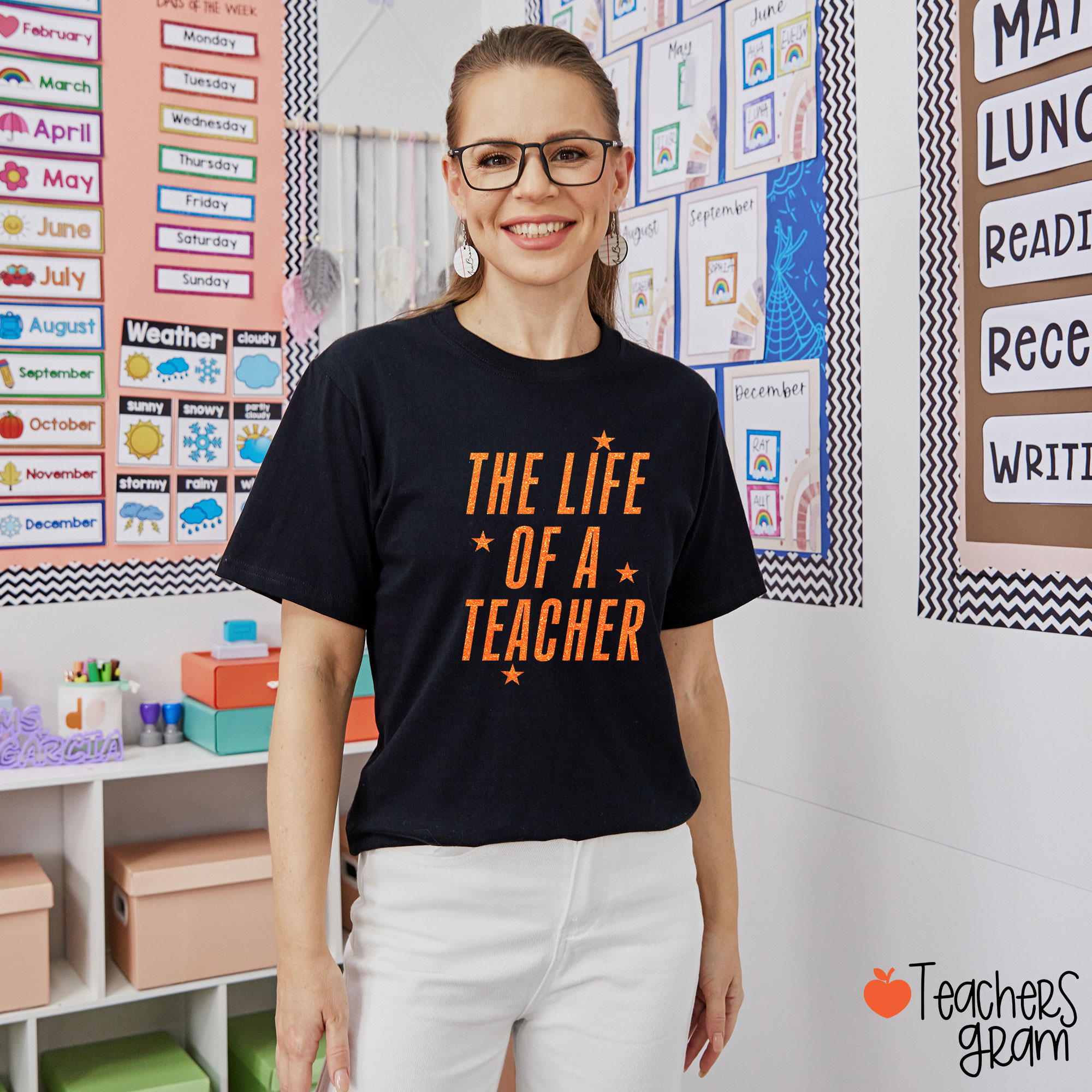 Personalized Comfort Colors The Life Of A Teacher T-Shirt
