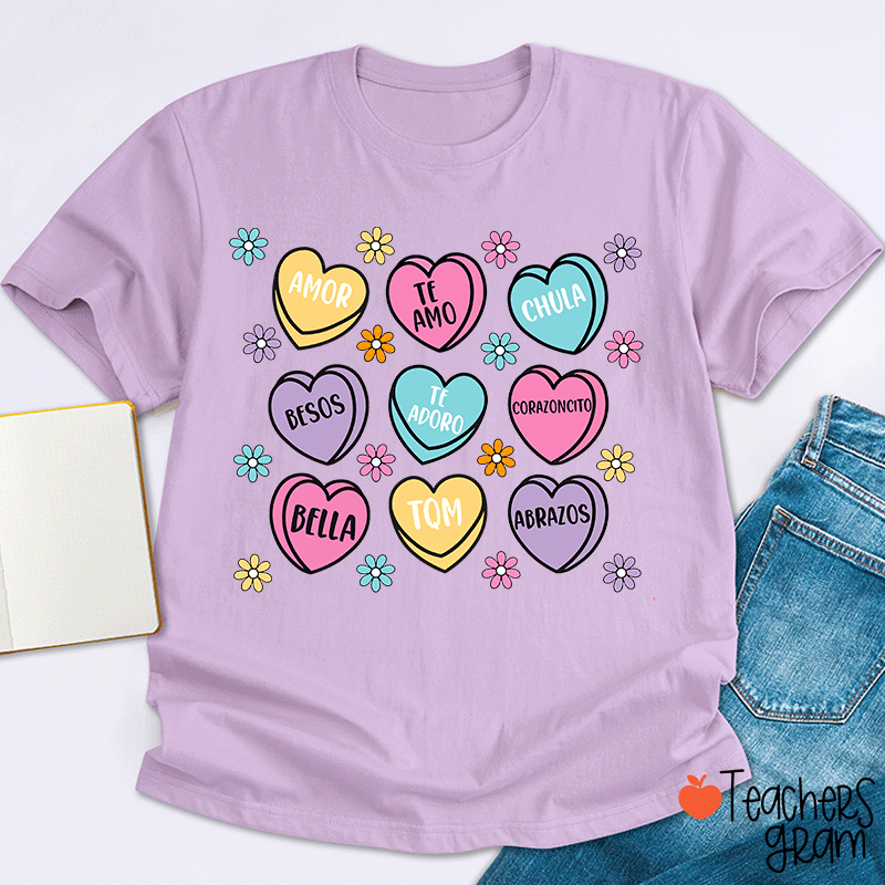 Amor Teamo Chula Spanish Teacher T-Shirt