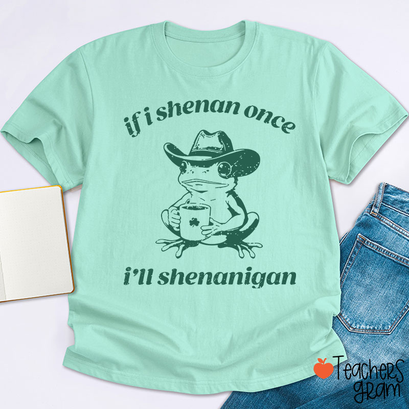 If I Shenan Once I'll Shenanigan Teacher T-Shirt