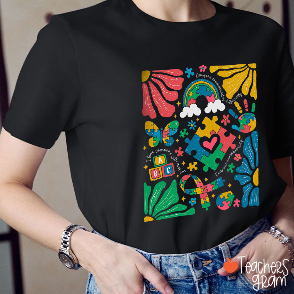 I Have Someone With Autism Teacher T-Shirt