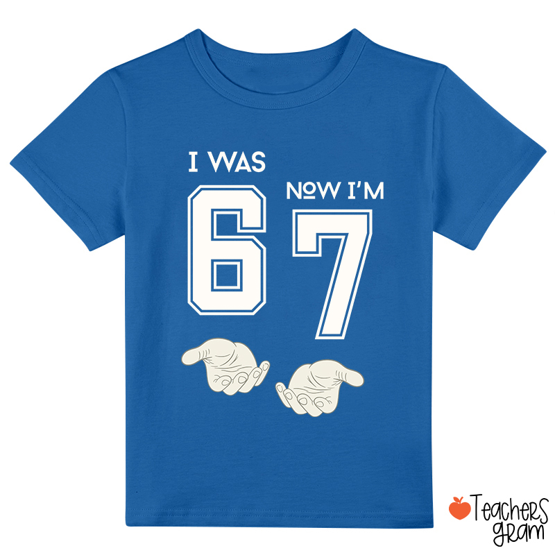 Seventh Birthday I Was Six Now I'm Seven Class T-Shirt