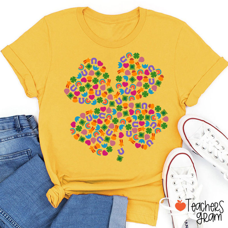 Lucky Charms Shamrock Teacher T-Shirt