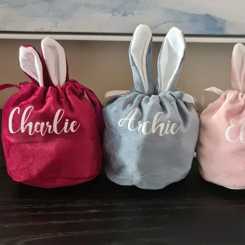 Personalized Name Easter Bunny Teacher Basket
