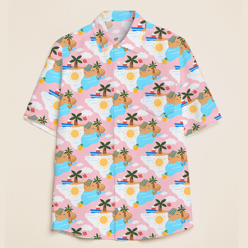 Cute Summer Hawaii Teacher Short Sleeve Shirt
