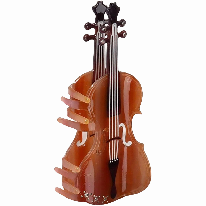 Fashionable Acetate Violin Hair Clip